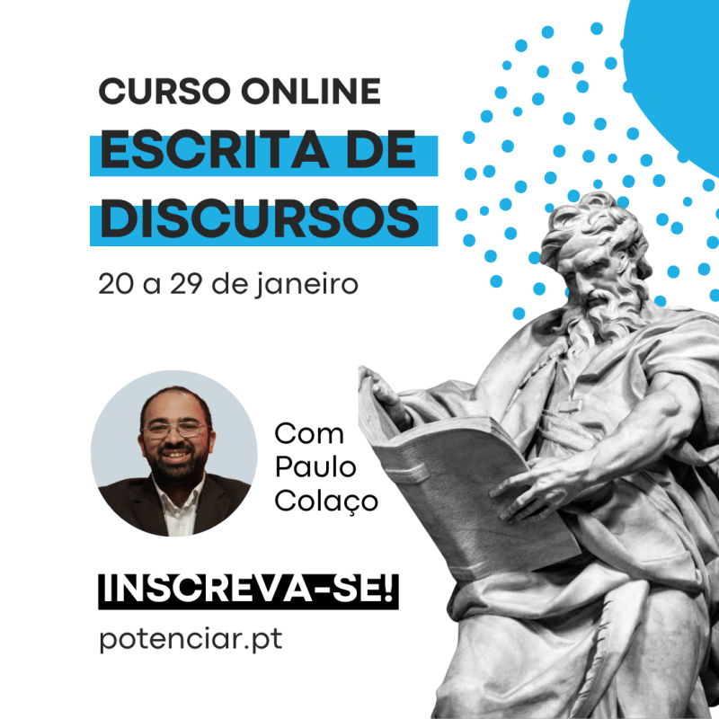 Curso Online Escrita de Discursos | Início 20&nbsp;janeiro
